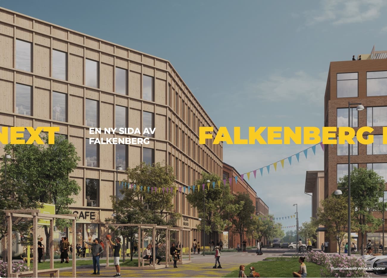 Illustrationsbild av Falkenberg NEXT av White Arkitekter